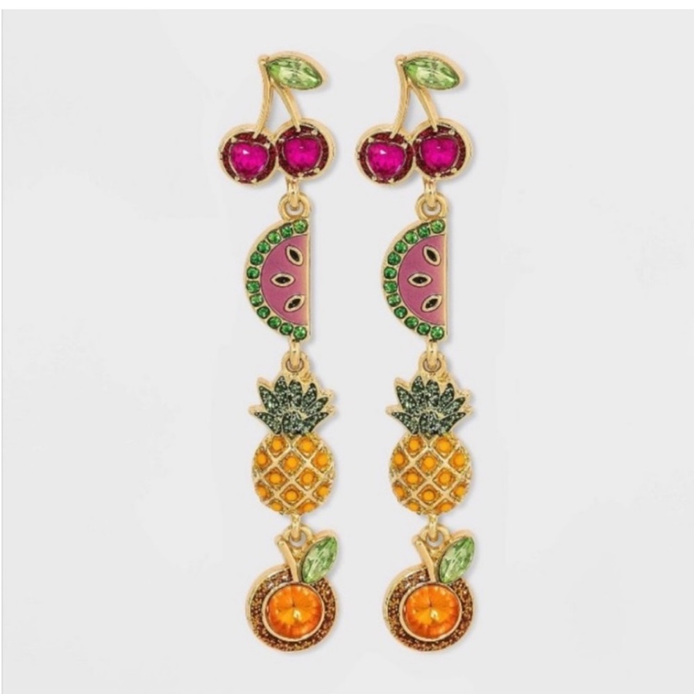 Sugarfix By BaubleBar Fruit Bowl Dangle Drop Earrings - BRAND NEW, Never Worn!